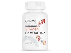 Vitamina D3 8000 IU + K2 200 mcg - 60 Tablete, OstroVit
